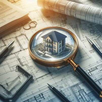 real estate contract or blueprint