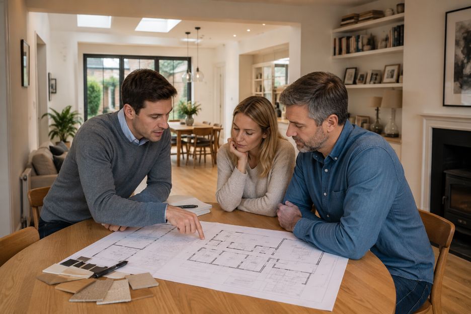 house extension blueprint